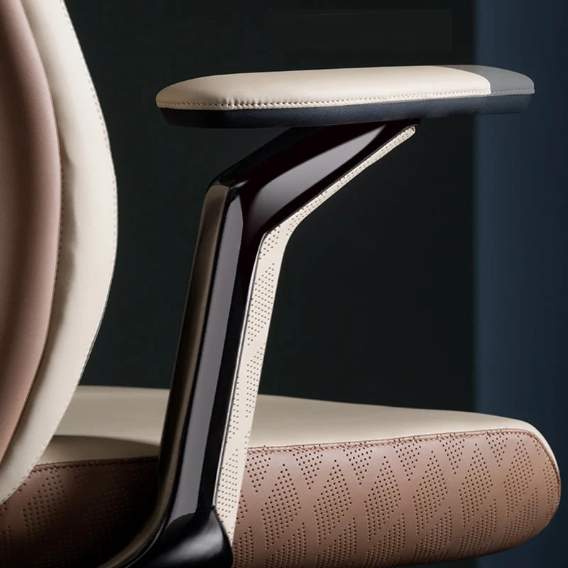 Chaise de direction pivotante contemporaine, bras rembourrés, chaise de direction pour bureau Clearhalo