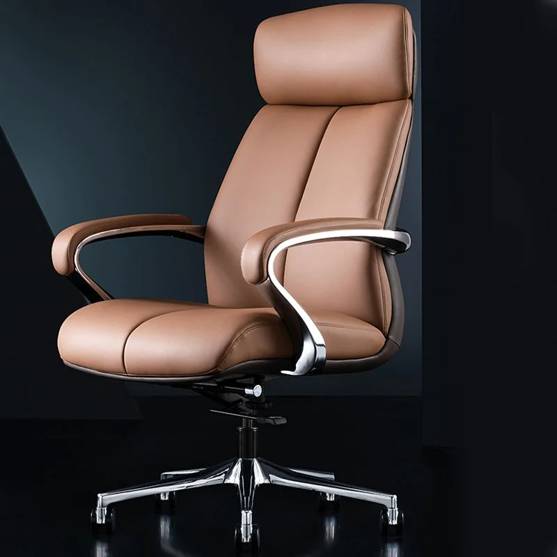 Chaise de direction pivotante contemporaine, fauteuil de direction à bras rembourrés pour bureau Clearhalo