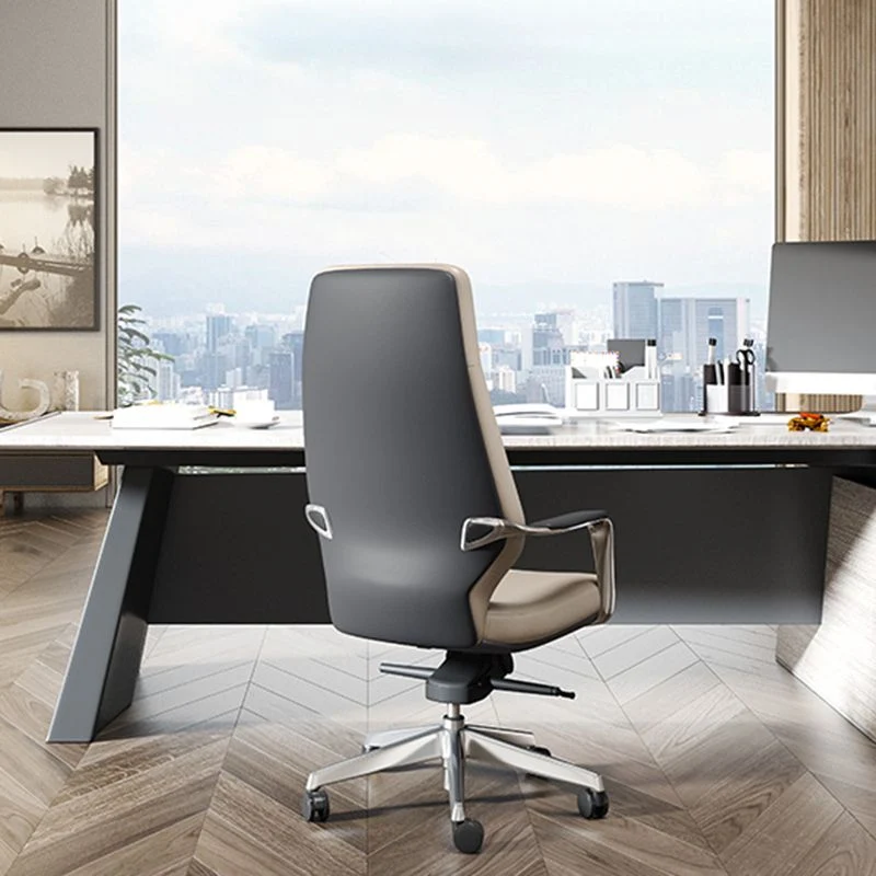 Chaise de direction pivotante moderne, bras rembourrés, chaise de direction pour bureau Clearhalo