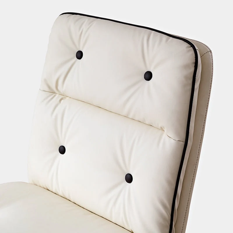 Chaise de direction touffetée moderne, chaise de bureau en similicuir à dossier moyen Clearhalo