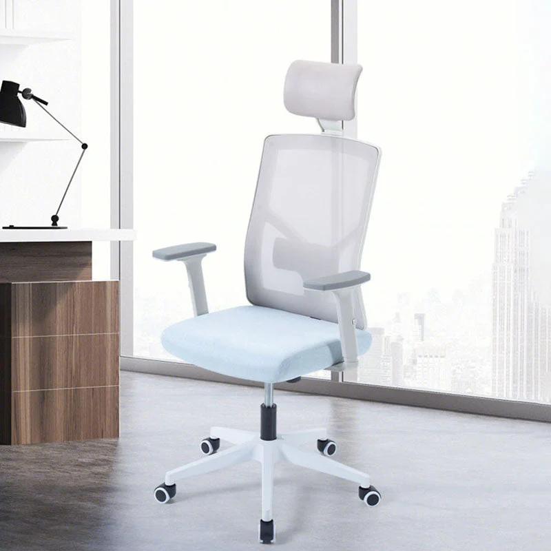 Chaise d'ordinateur de bureau moderne, chaise réglable en maille, chaise de bureau Clearhalo