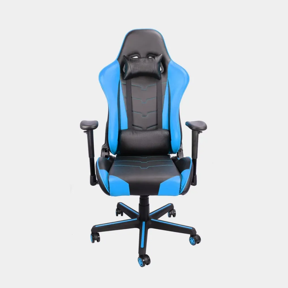 Chaise d'ordinateur contemporaine en PU pivotante ergonomique avec chaise de bureau à roulettes Clearhalo