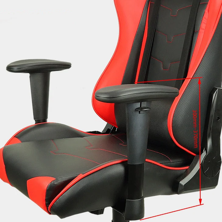 Chaise d'ordinateur contemporaine en PU pivotante ergonomique avec chaise de bureau à roulettes Clearhalo
