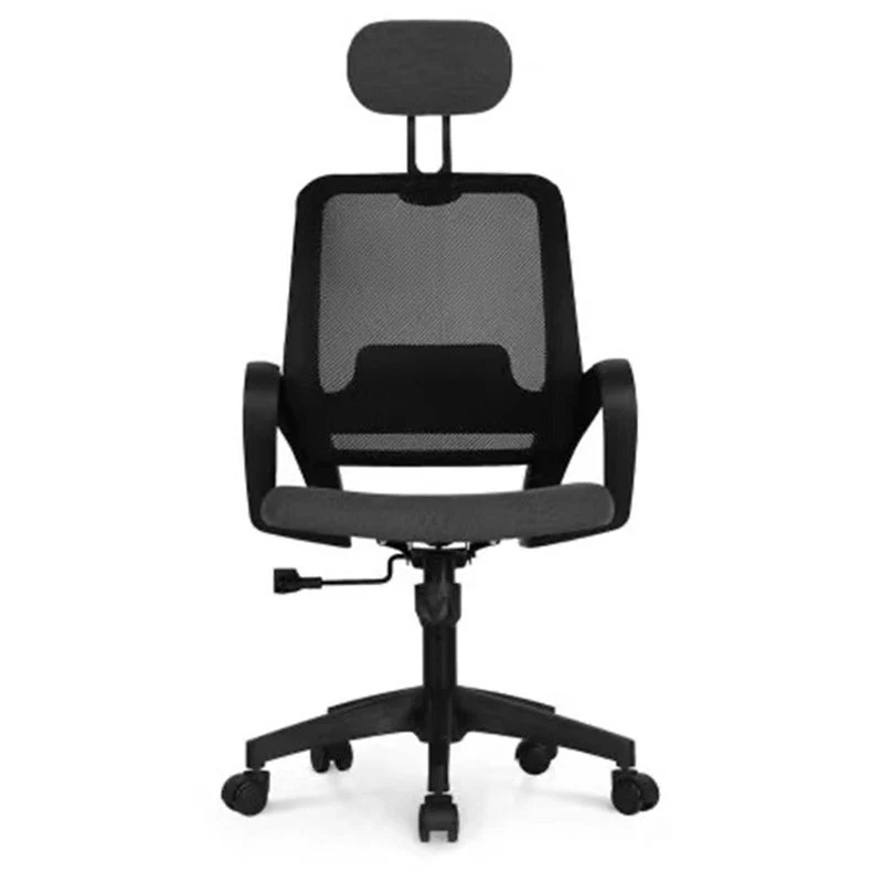 Chaise d'ordinateur moderne, accoudoir fixe, chaise de bureau en Nylon avec roulettes Clearhalo
