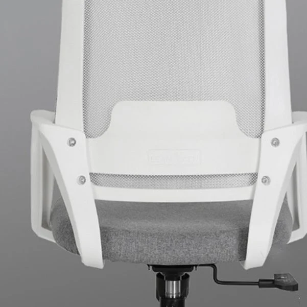 Chaise d'ordinateur moderne, accoudoir fixe, chaise de bureau en Nylon avec roulettes Clearhalo
