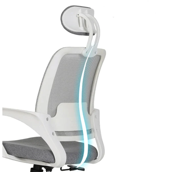 Chaise d'ordinateur moderne, accoudoir fixe, chaise de bureau en Nylon avec roulettes Clearhalo