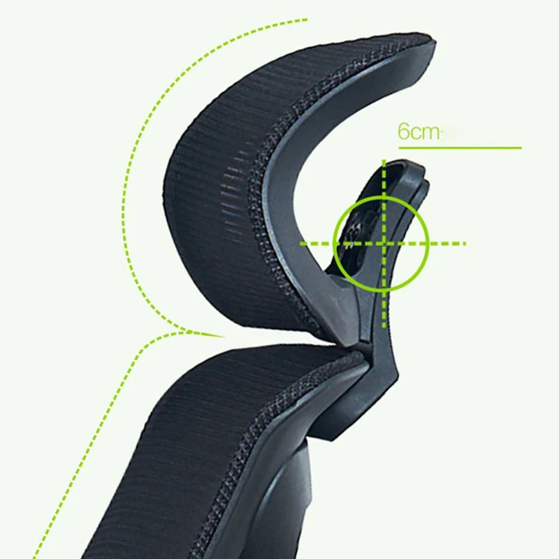 Chaise d'ordinateur moderne à bras réglables, avec roulettes, chaise de bureau en nylon Clearhalo