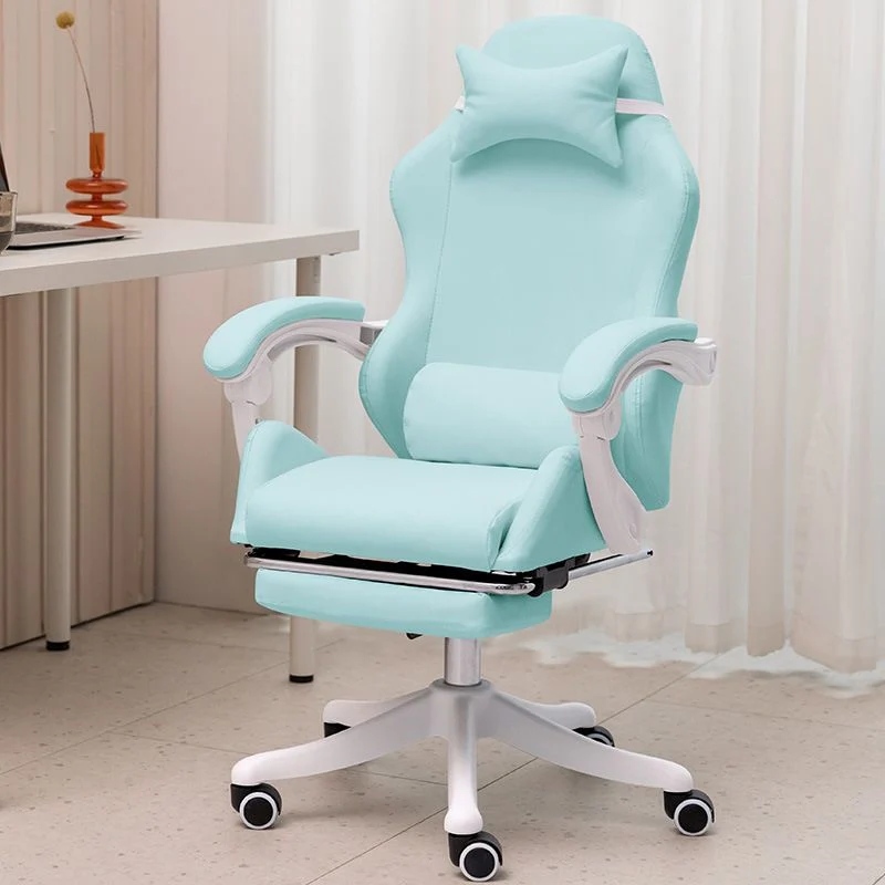 Chaise d'ordinateur moderne, chaise à bras réglables, chaise de travail en maille avec roulettes Clearhalo