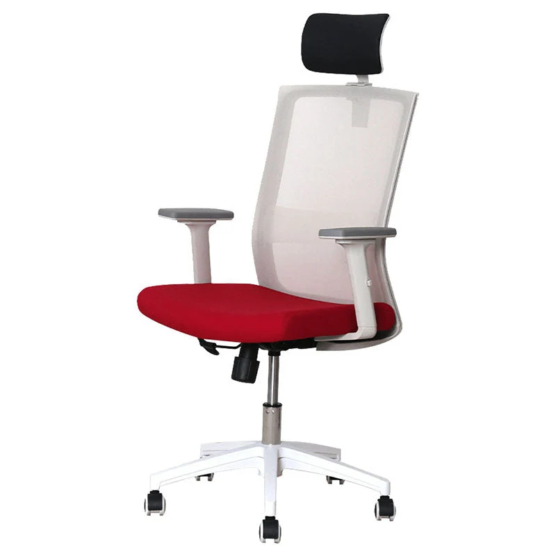 Chaise d'ordinateur moderne, chaise à bras réglables, chaise de bureau en maille Clearhalo