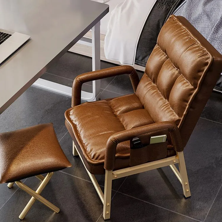 Chaise d'ordinateur moderne, chaise de bureau à hauteur de dossier réglable, à dossier moyen Clearhalo