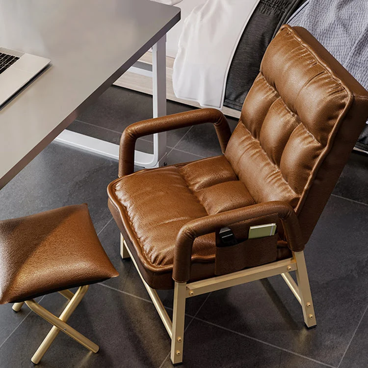 Chaise d'ordinateur moderne, chaise de bureau à hauteur de dossier réglable, à dossier moyen Clearhalo