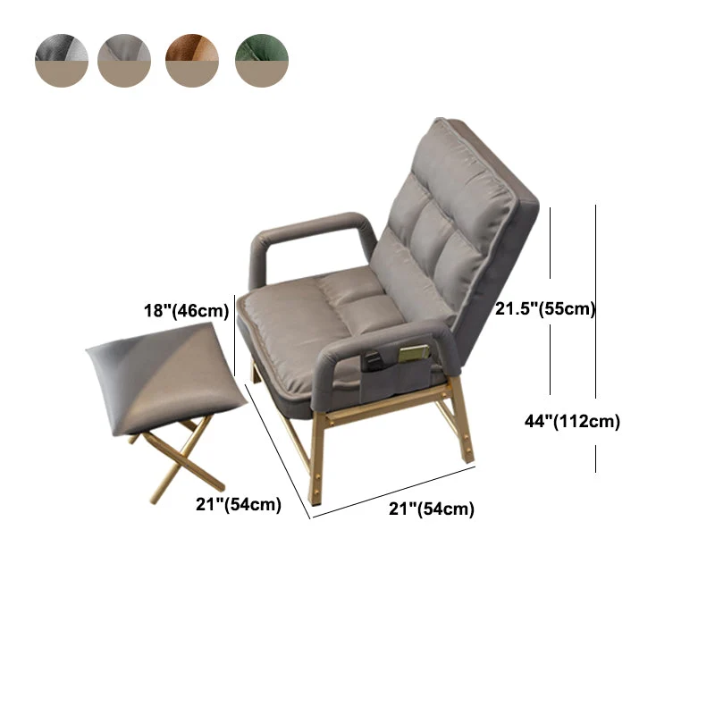 Chaise d'ordinateur moderne, chaise de bureau à hauteur de dossier réglable, à dossier moyen Clearhalo