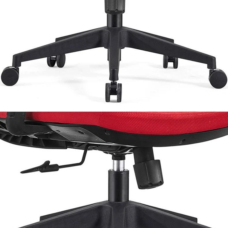 Chaise d'ordinateur moderne en maille à dossier haut avec support lombaire réglable Clearhalo