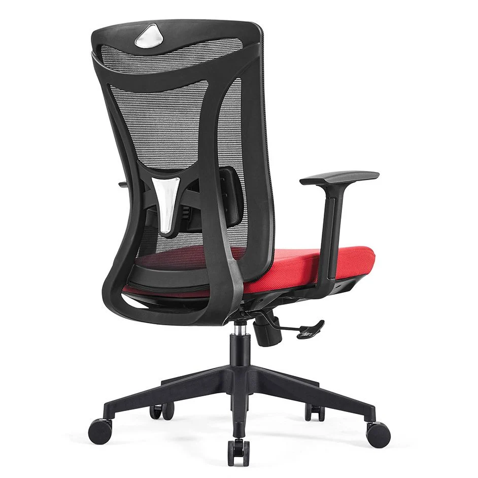 Chaise d'ordinateur moderne en maille à dossier haut avec support lombaire réglable Clearhalo