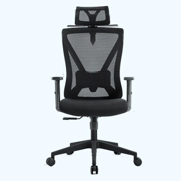 Chaise d'ordinateur moderne en maille, à dossier moyen, avec roulettes, noir/rouge/bleu Clearhalo