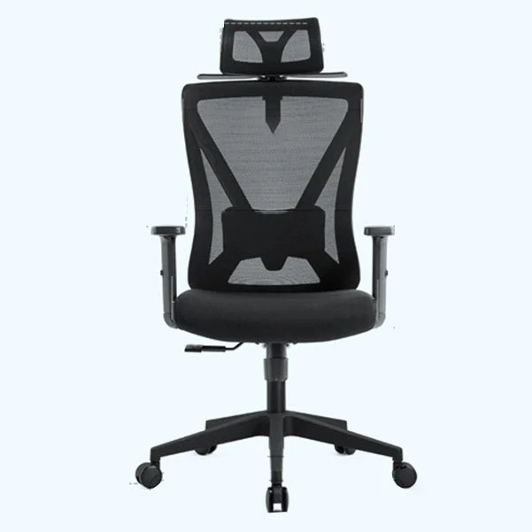 Chaise d'ordinateur moderne en maille, à dossier moyen, avec roulettes, noir/rouge/bleu Clearhalo