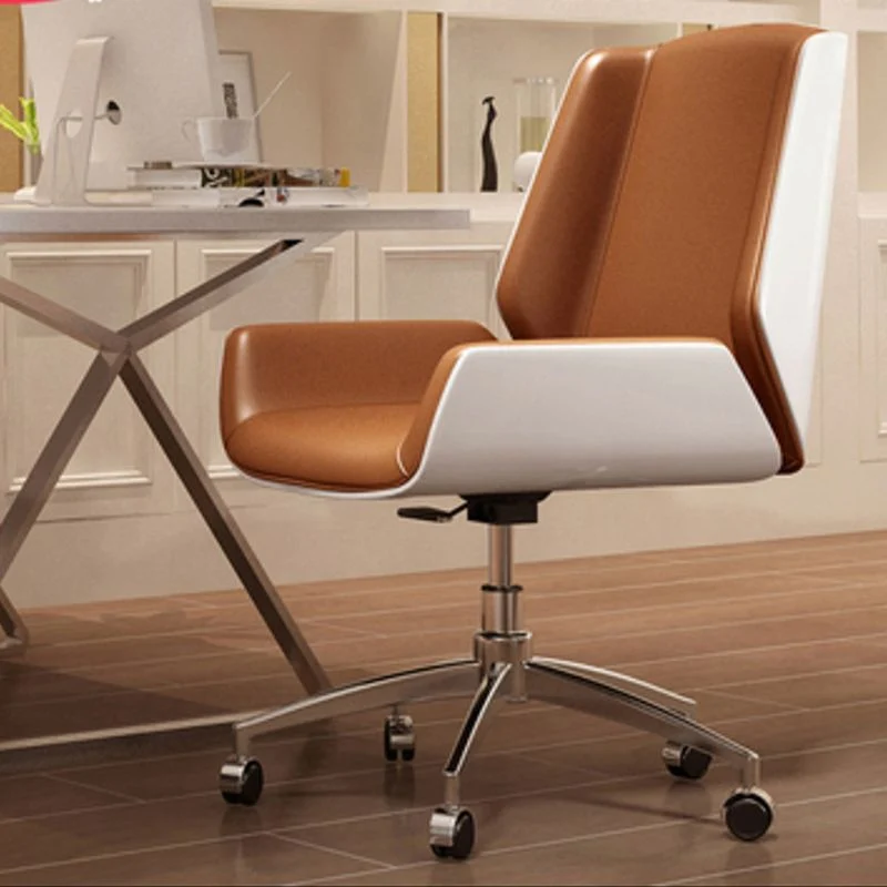 Chaise ergonomique contemporaine à dossier moyen, chaise de conférence sans détresse Clearhalo