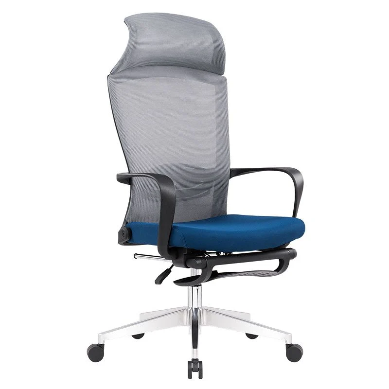 Chaise moderne avec oreiller inclus et roulettes, chaise de bureau en maille à dossier haut Clearhalo