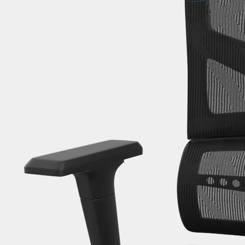 Chaise moderne à bras amovibles, siège réglable en hauteur, chaise de bureau avec dossier respirant Clearhalo