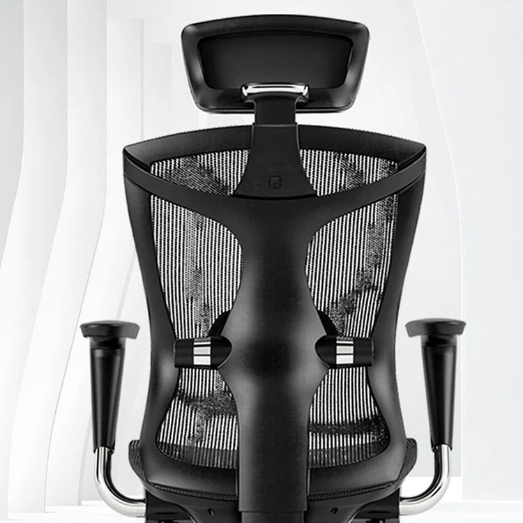 Chaise moderne à bras amovibles, siège réglable en hauteur, chaise de bureau avec roulettes Clearhalo