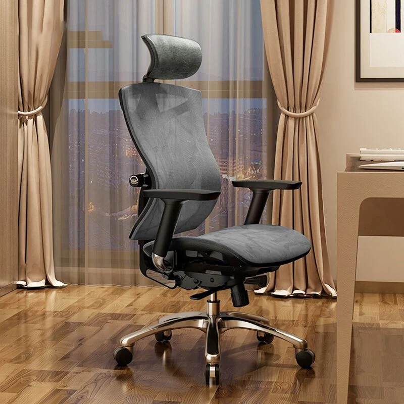 Chaise moderne à bras amovibles, siège réglable en hauteur, chaise de bureau avec roulettes Clearhalo