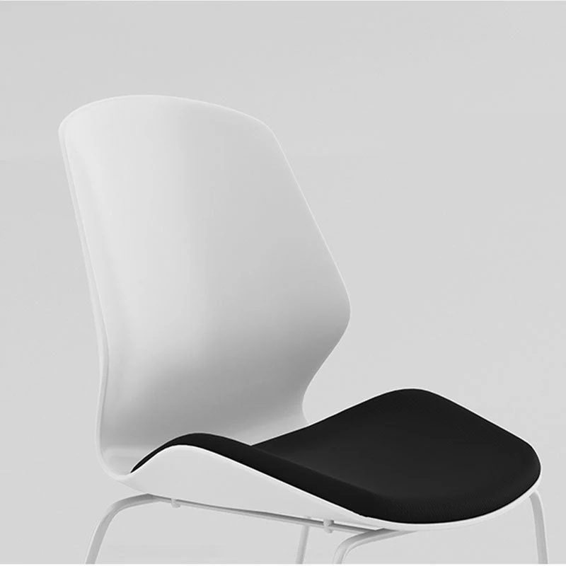 Chaise moderne à dossier moyen, sans accoudoirs, pour espace de travail CorLiving Clearhalo