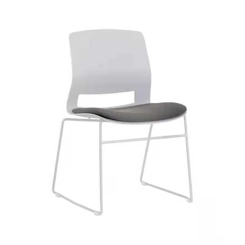 Chaise moderne sans roulettes, chaise de bureau rembourrée sans détresse Clearhalo