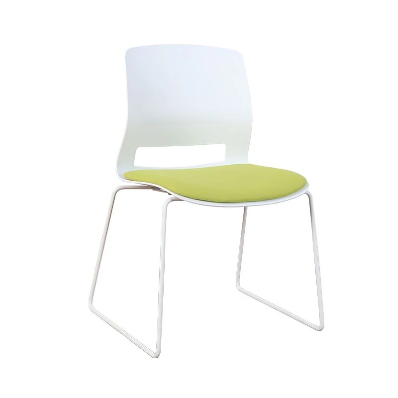 Chaise moderne sans roulettes, chaise de bureau rembourrée sans détresse Clearhalo