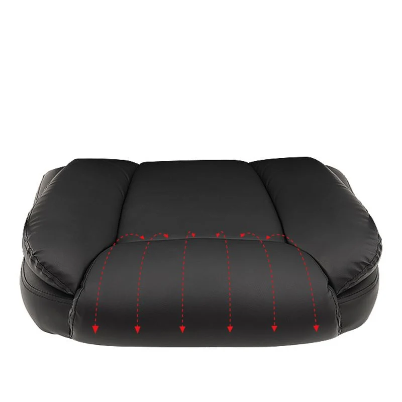 Chaise pivotante contemporaine en simili cuir, cadre noir, bras fixes, chaise de bureau Clearhalo