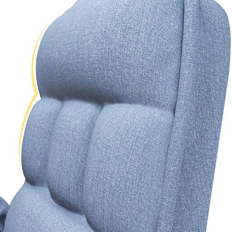 Chaise pivotante contemporaine en tissu à dossier haut avec accoudoirs fixes Clearhalo