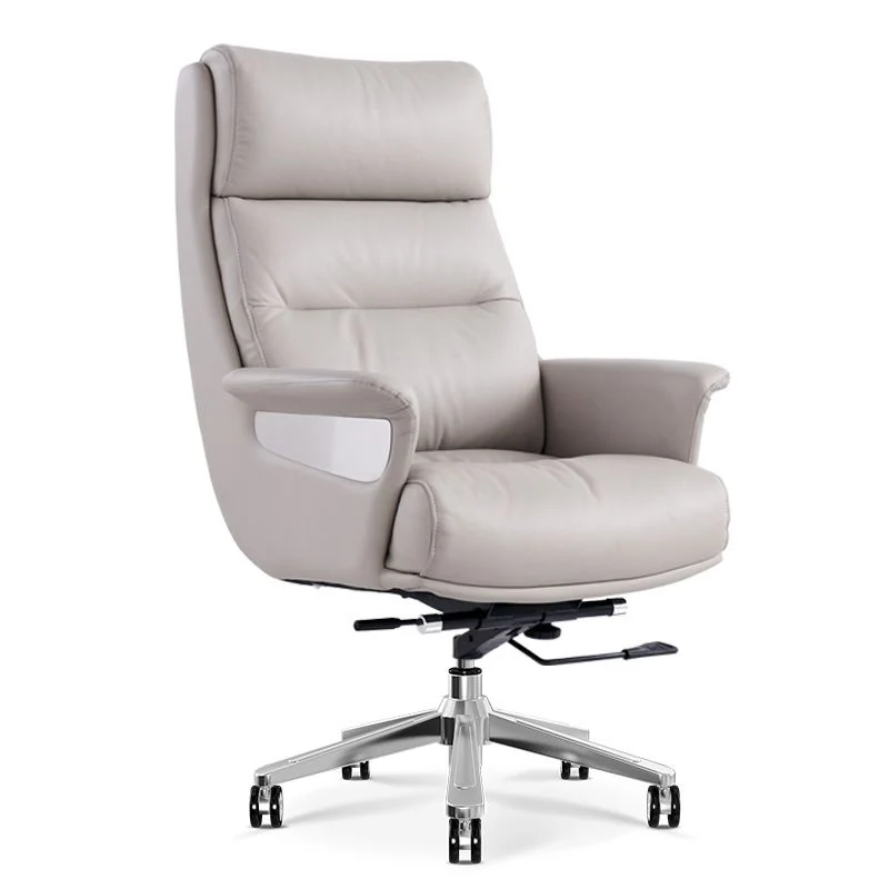 Chaise pivotante exécutive avec cadre en acier, chaise d'ordinateur moderne avec roulettes Clearhalo