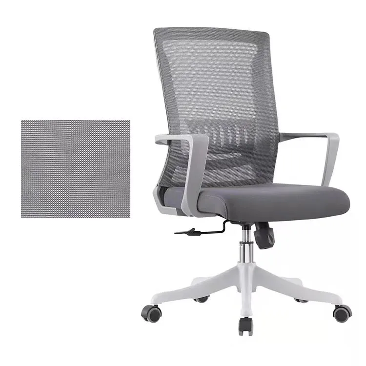 Chaise pivotante moderne, bras fixes, chaise de bureau ergonomique à hauteur de siège réglable avec roulettes Clearhalo