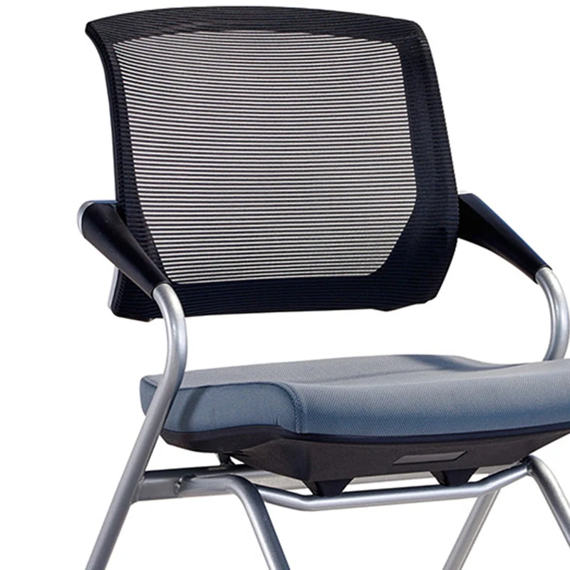 Chaise pivotante moderne à grille d'air respirante, chaise de bureau à dossier moyen en microfibre Clearhalo