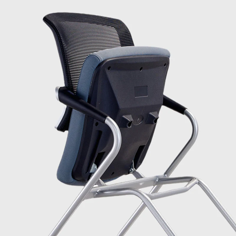 Chaise pivotante moderne à grille d'air respirante, chaise de bureau à dossier moyen en microfibre Clearhalo