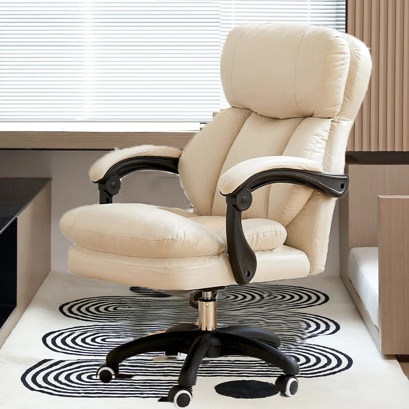 Chaise pivotante moderne, hauteur de siège réglable, mécanisme d'inclinaison, chaise de bureau avec roulettes Clearhalo