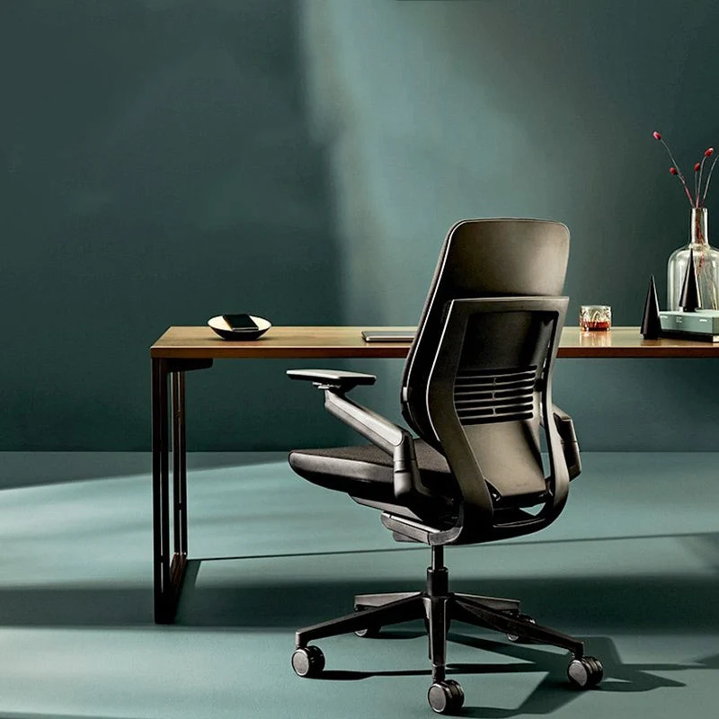 Chaise pivotante moderne, siège réglable en hauteur, chaise de bureau ergonomique avec roulettes Clearhalo