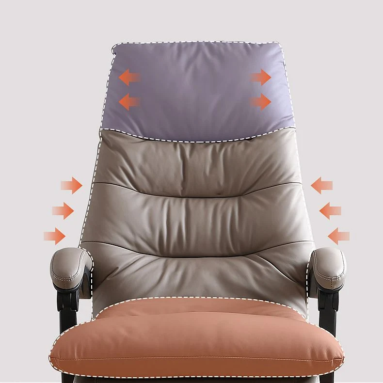 Chaise pivotante rembourrée à mécanisme d'inclinaison de fauteuil contemporain de 31 po de largeur Clearhalo