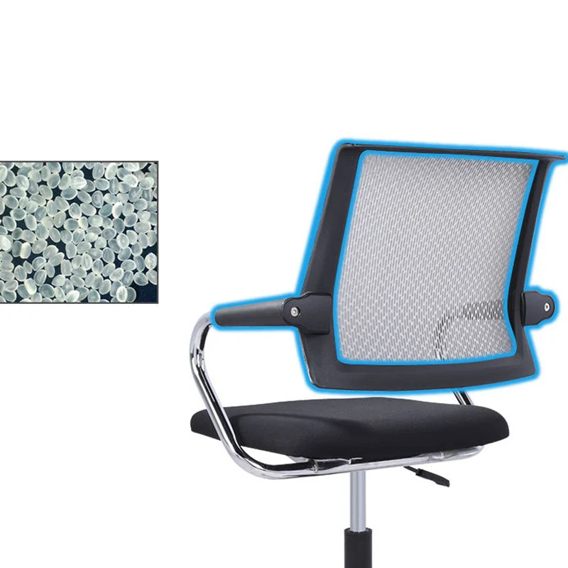 Chaise pivotante à roulettes contemporaine Fauteuil de conférence en microfibre à dossier moyen Clearhalo