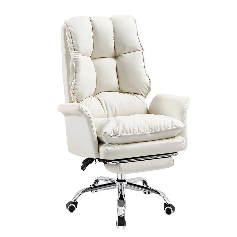 Chaise rembourrée ergonomique d'ordinateur moderne, chaise de bureau réglable en hauteur pour le bureau Clearhalo