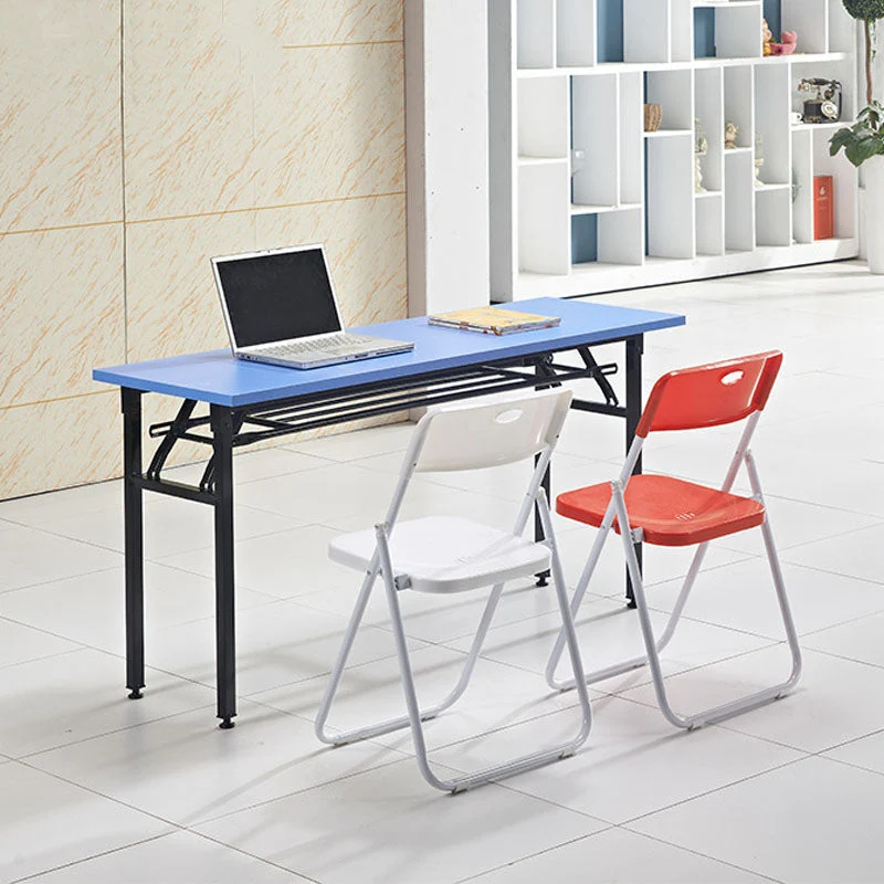 Chaise de travail en acier moderne, chaise de bureau rembourrée sans bras en plastique Clearhalo