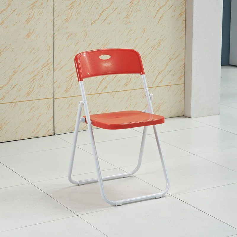 Chaise de travail en acier moderne, chaise de bureau rembourrée sans bras en plastique Clearhalo
