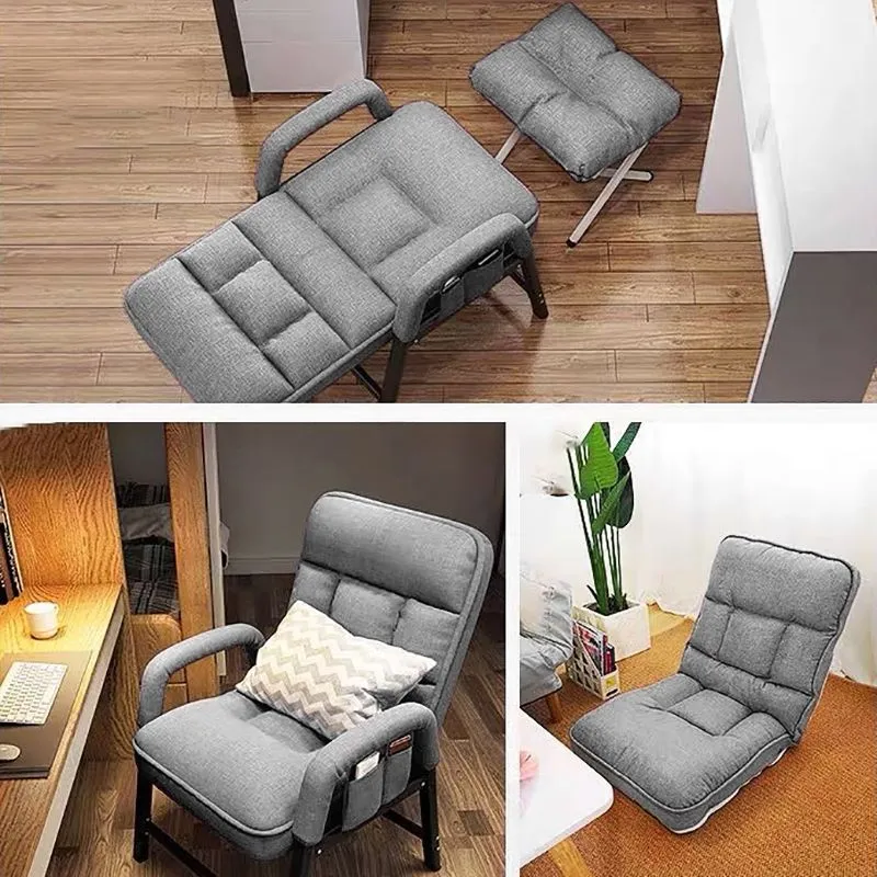 Chaise de travail avec accoudoirs rembourrés, chaise de bureau à domicile de style moderne Clearhalo