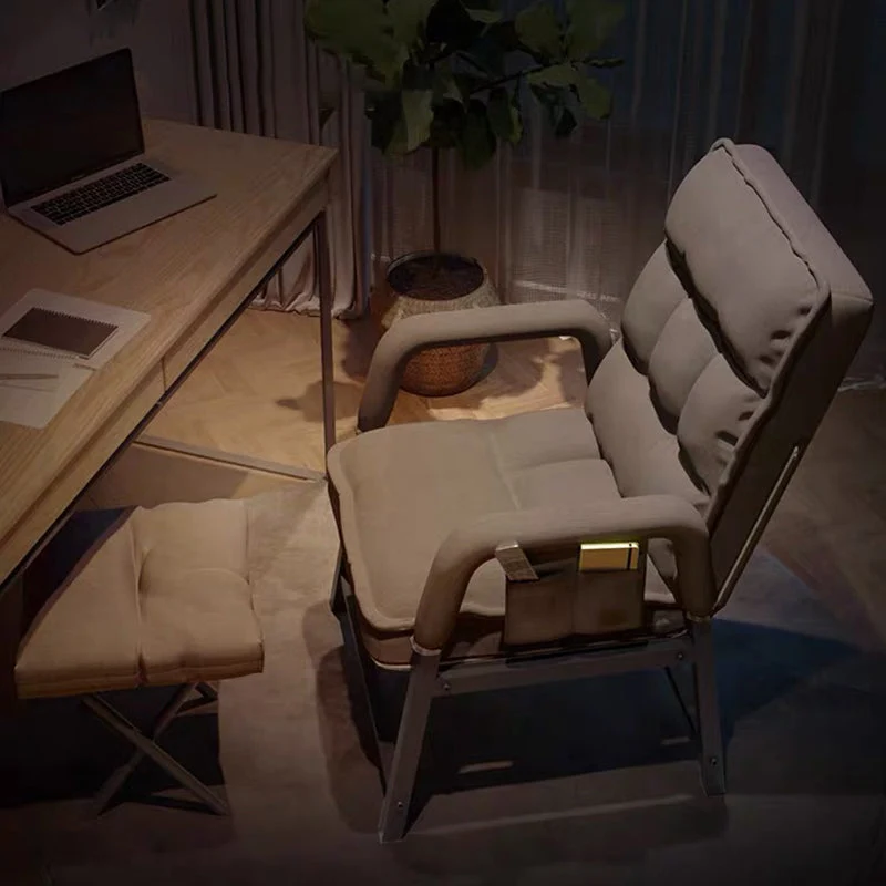 Chaise de travail avec accoudoirs rembourrés, chaise de bureau à domicile de style moderne Clearhalo