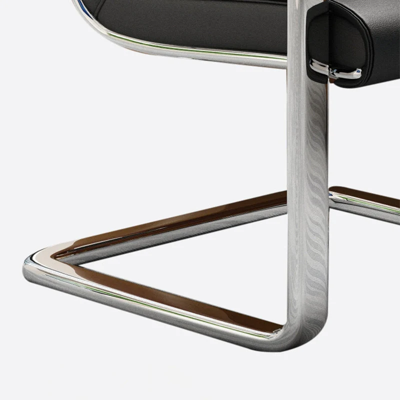 Chaise de travail de base en métal de chaise de bureau à dossier moyen/haut moderne pour le bureau Clearhalo