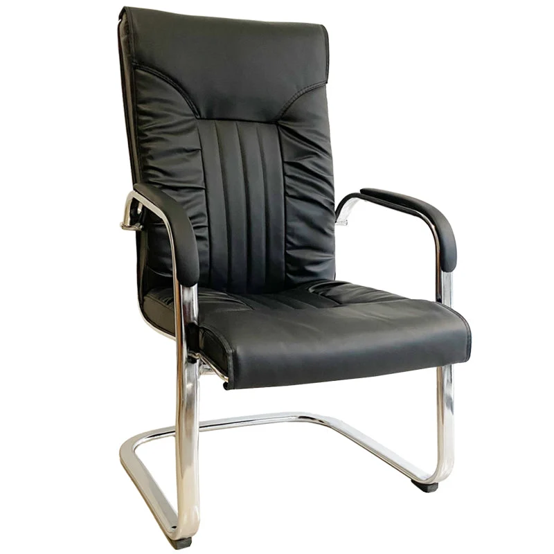 Chaise de travail de base en métal de chaise de bureau à dossier moyen/haut moderne pour le bureau Clearhalo