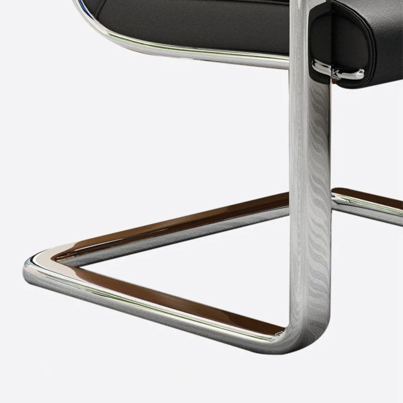 Chaise de travail de base en métal de chaise de bureau à dossier moyen/haut moderne pour le bureau Clearhalo
