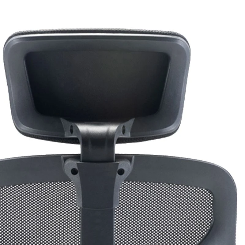 Chaise de travail à bras fixes moderne, chaise de bureau à dossier en maille pour bureau Clearhalo