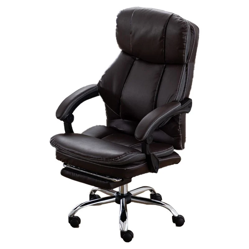 Chaise de travail à bras réglable, chaise de bureau à domicile moderne à dossier haut Clearhalo