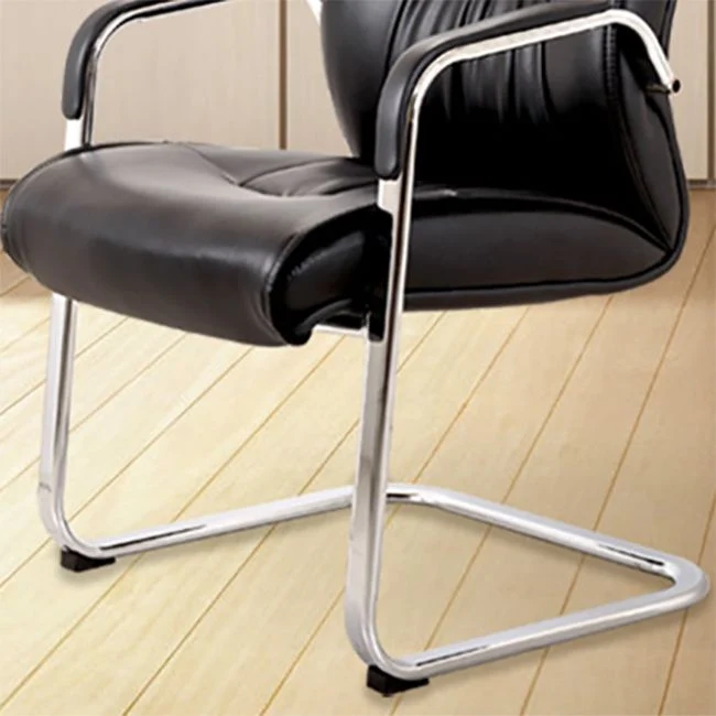 Chaise de travail contemporaine en cuir avec bras rembourrés, chaise de bureau pour bureau Clearhalo