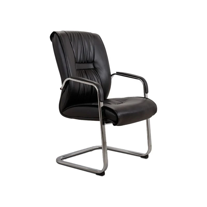 Chaise de travail contemporaine en cuir avec bras rembourrés, chaise de bureau pour bureau Clearhalo